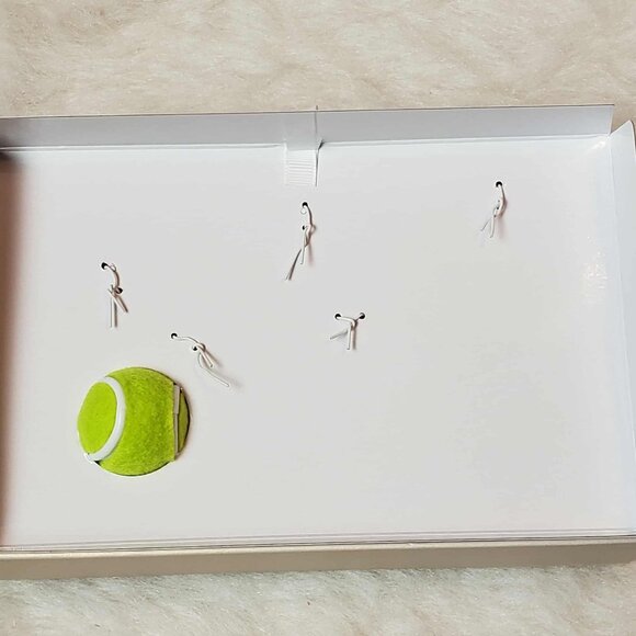 Boxed * PIPER K * Dachshund Dog Tennis Ball • Beads • Rhinestone Bone Bag Charm - Picture 11 of 16